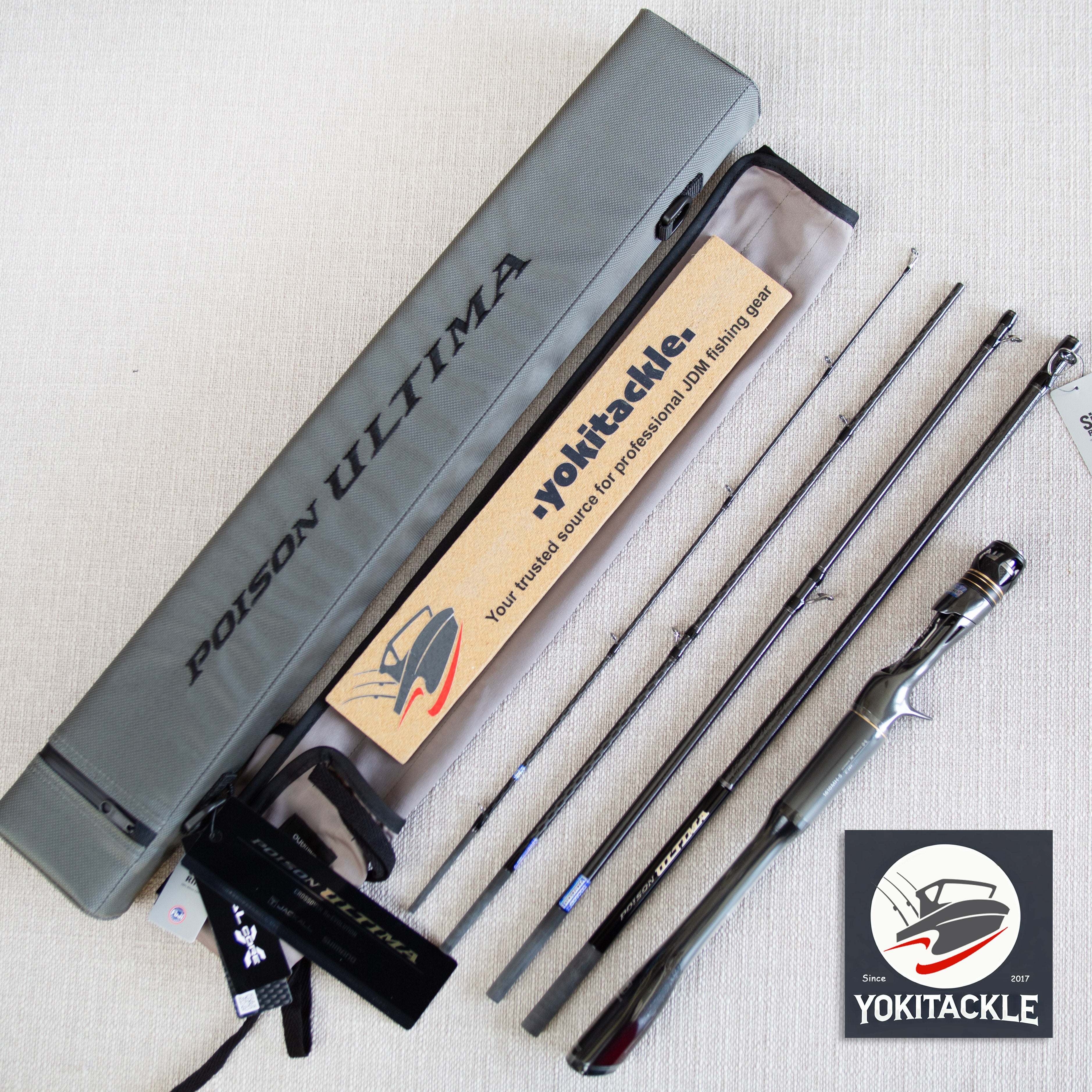 JACKALL/SHIMANO POISON ULTIMA 1610MH-5 Piece Baitcasting rod – YOKI Tackle Fishing Gear Emporium