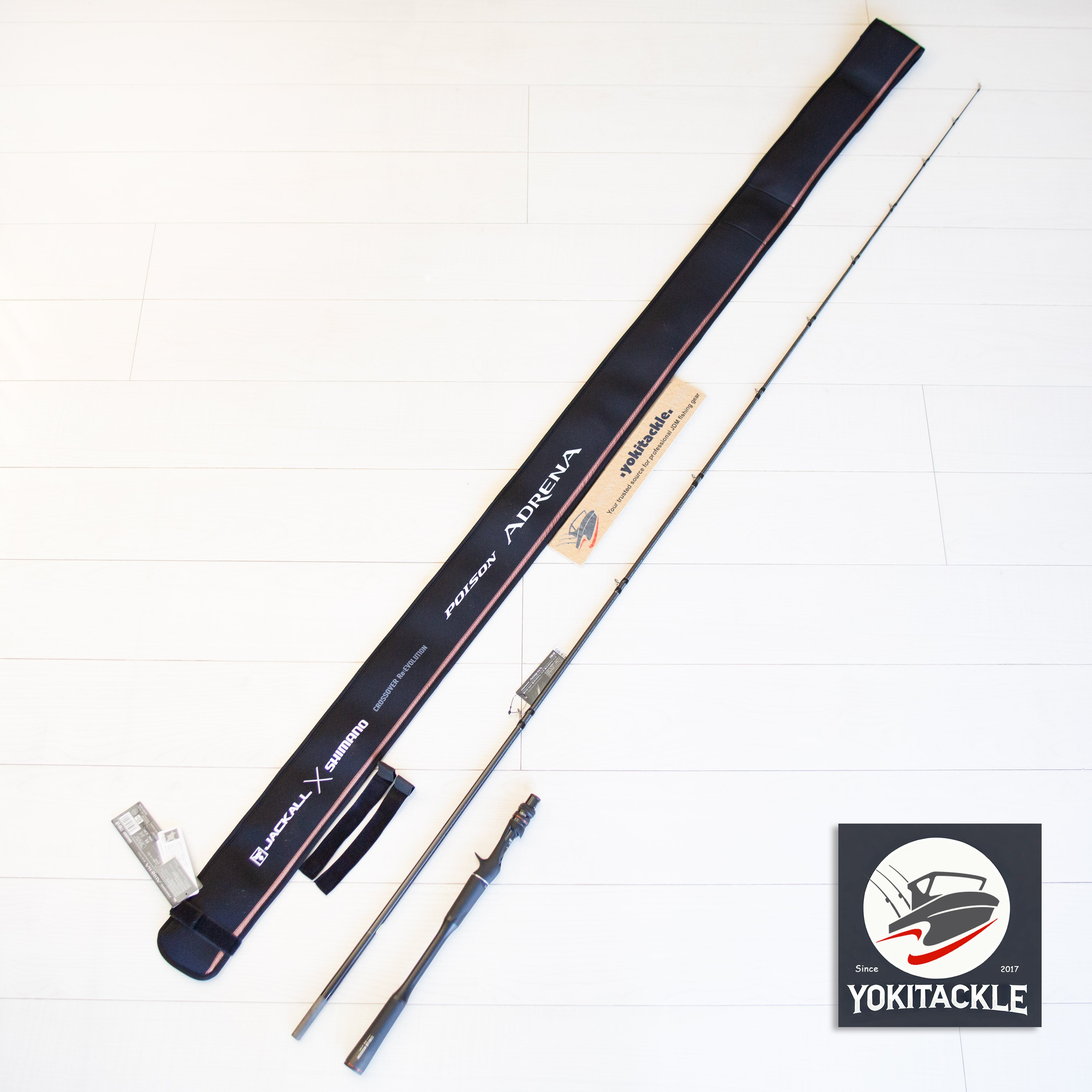 shimano adrena rod Shimano JACKALL 24 Poison Adrena 174H-LM Baitcasting rod – YOKI Tackle Fishing Gear Emporium