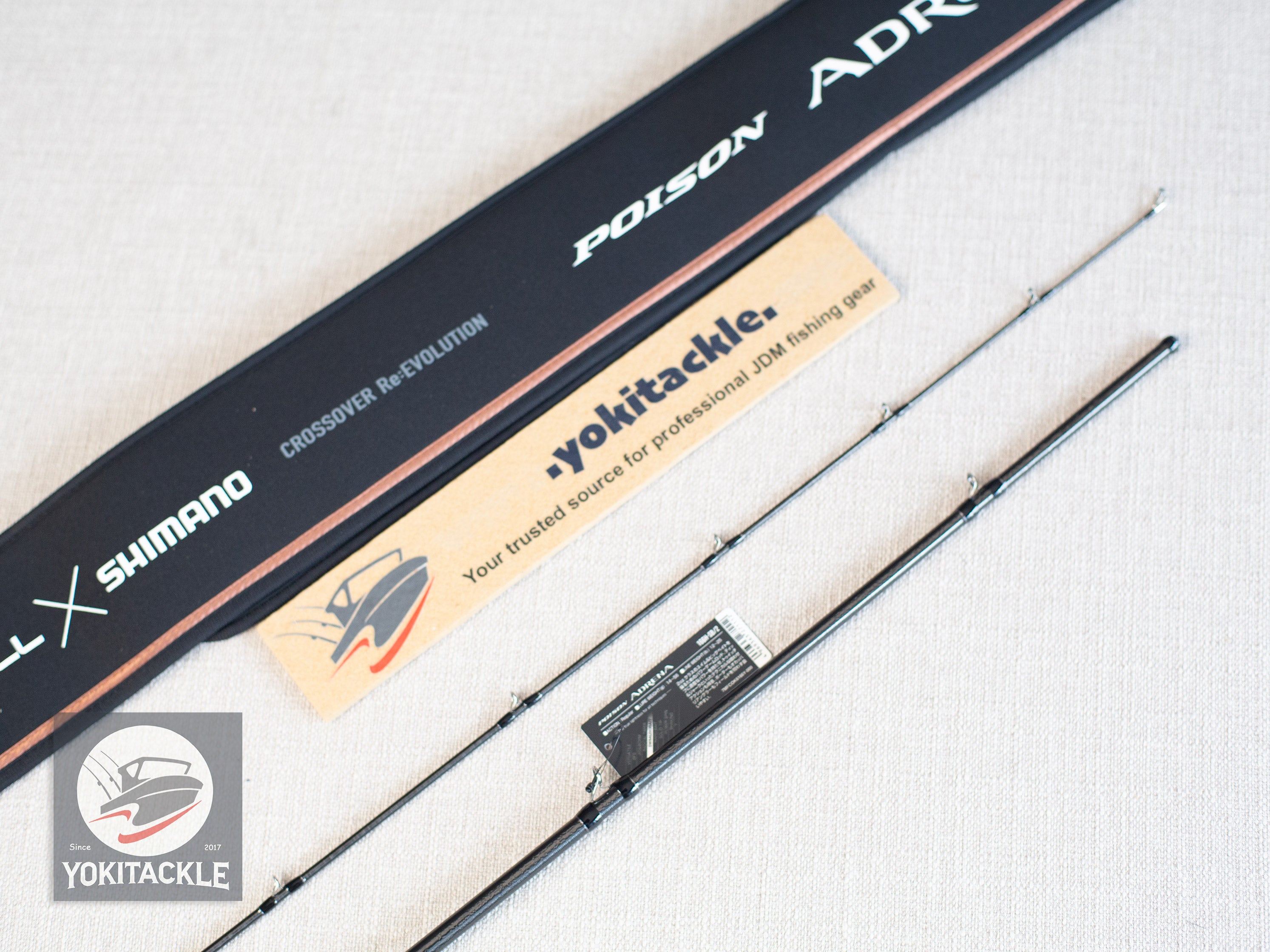 Shimano JACKALL 24 Poison Adrena 166H-SB/2 Baitcasting rod – YOKI Tackle Fishing Gear Emporium