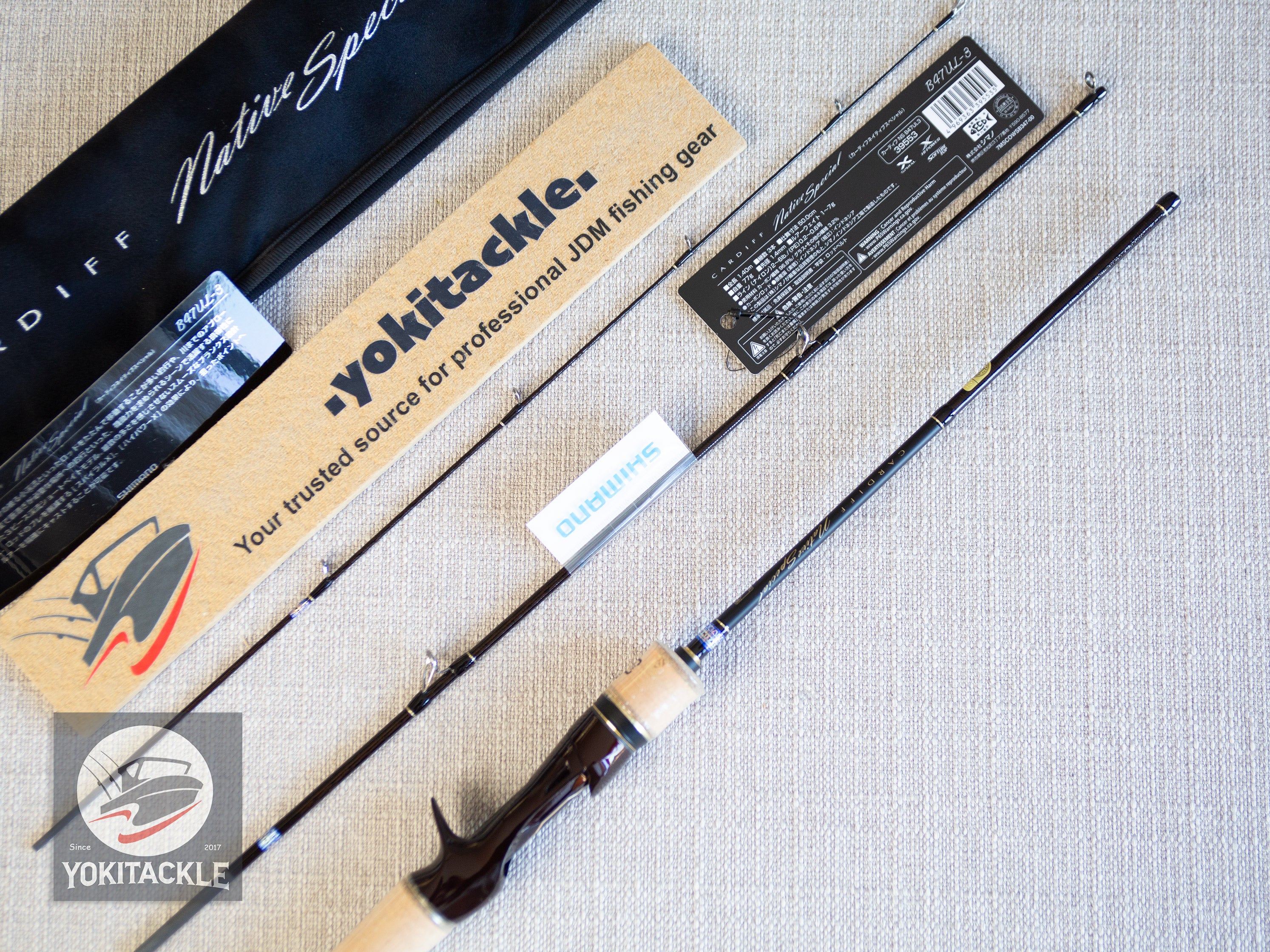 Brand New Shimano CARDIFF NATIVE SPECIAL B47UL-3 Baitcasting Rod for Trout