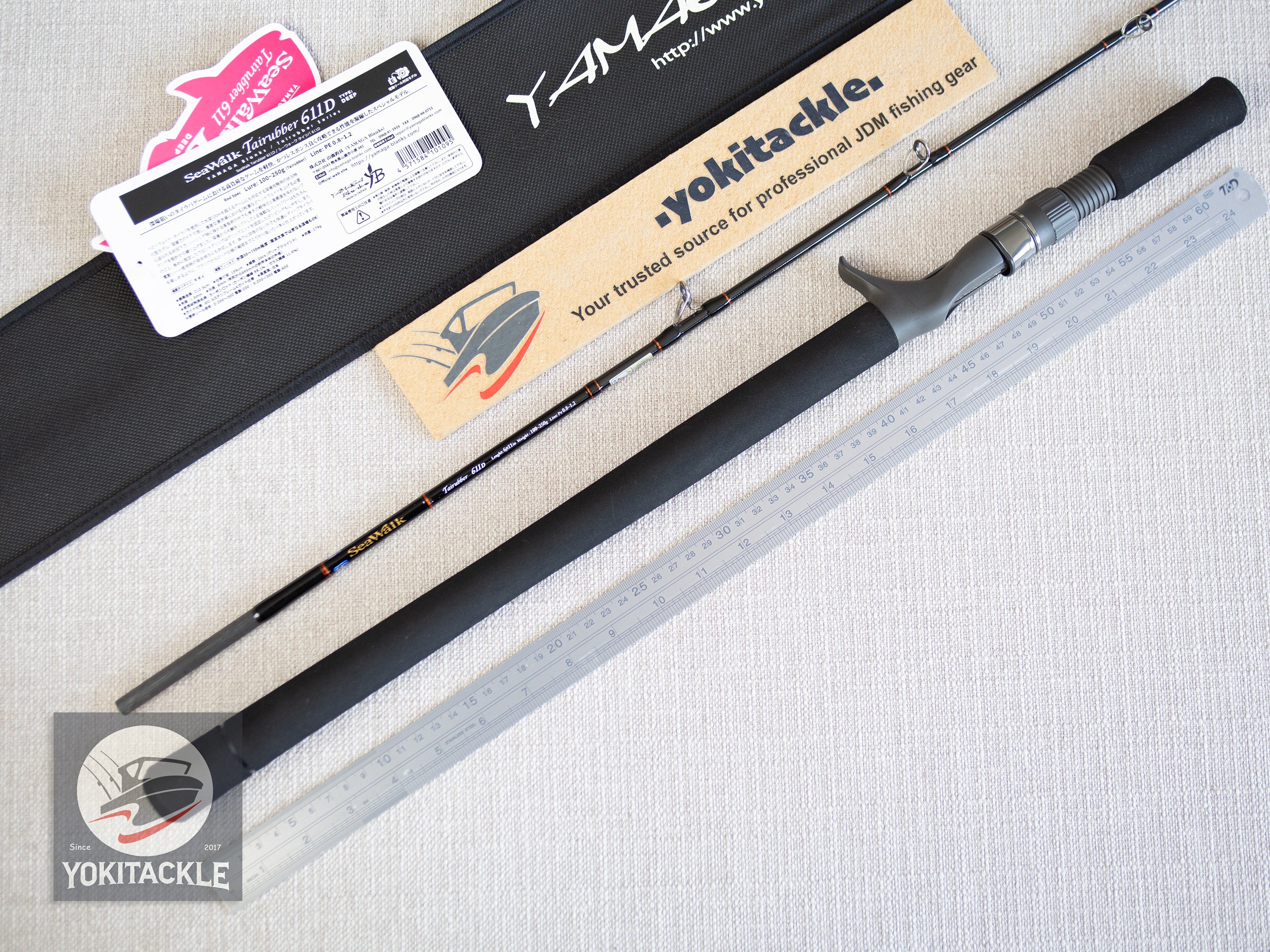 YAMAGA Blanks SeaWalk Tairubber 611D Baitcasting Rod