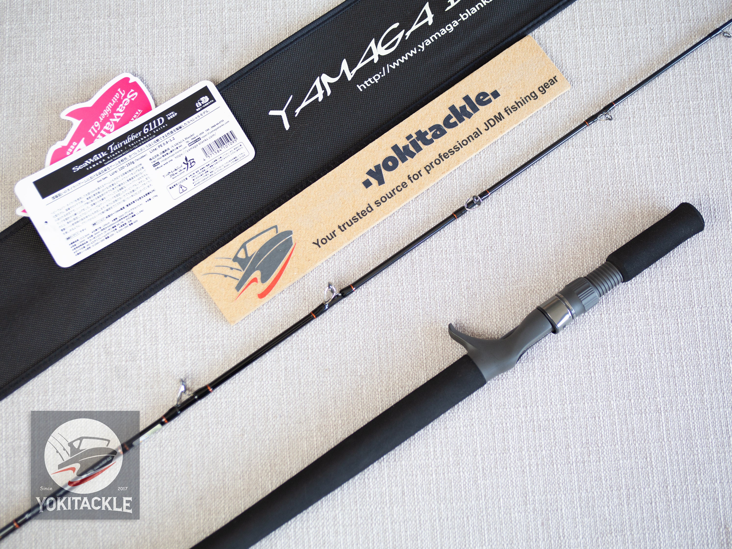 YAMAGA Blanks SeaWalk Tairubber 611D Baitcasting Rod