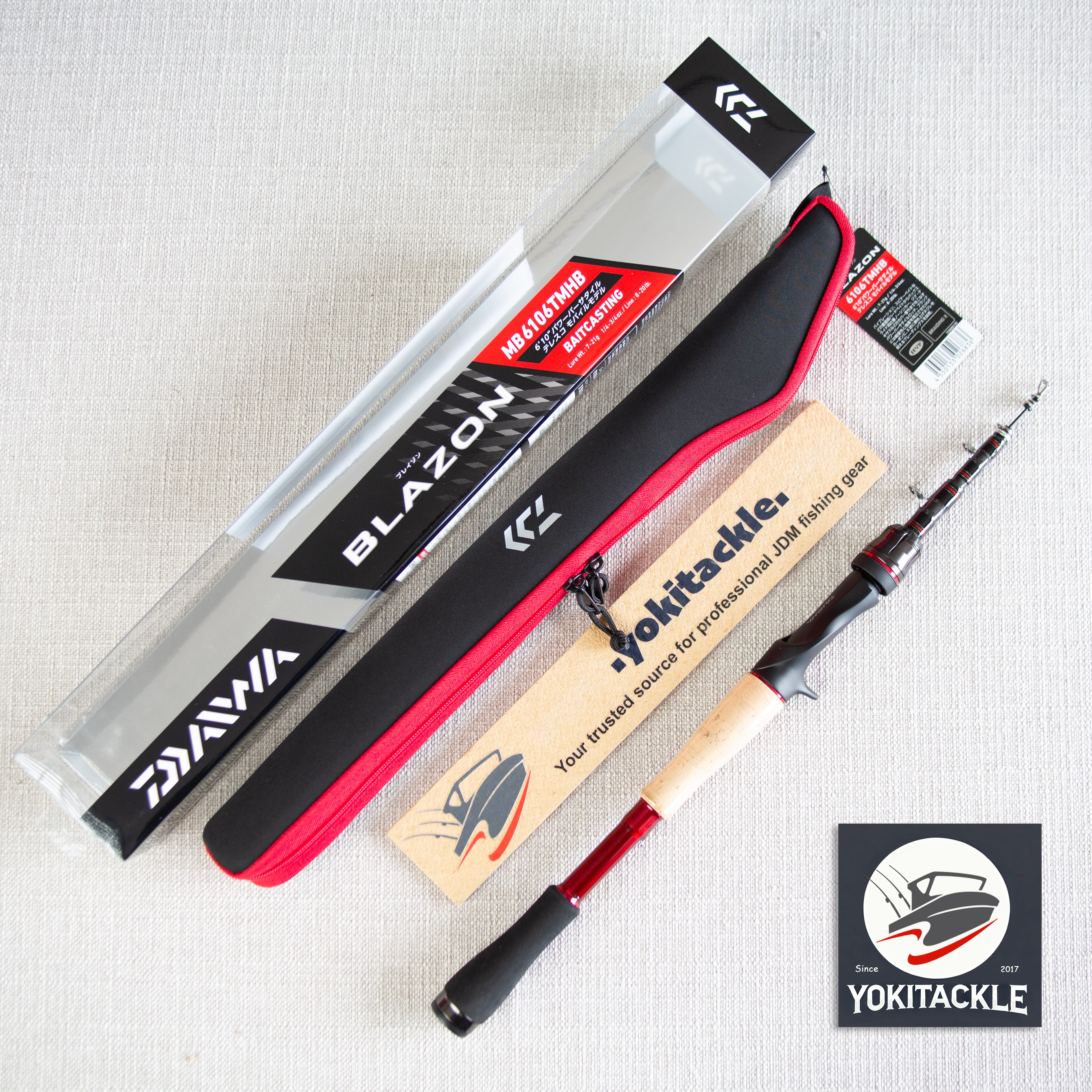 Daiwa Blazon Mobile 6106TMHB Bass Baitcasting Rod