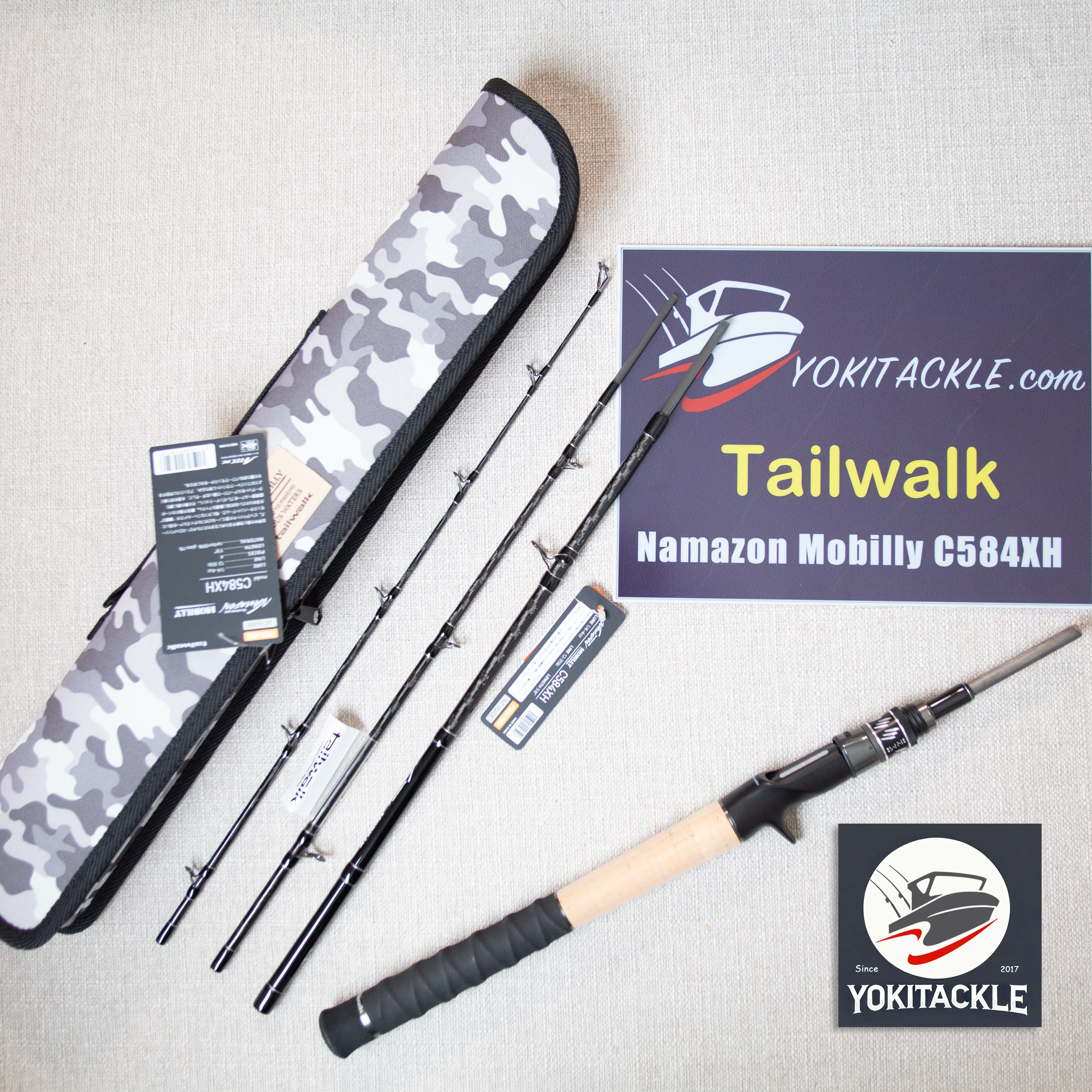 Brand New Tailwalk Namazon Mobilly C584XH Baitcasting Rod for Bass