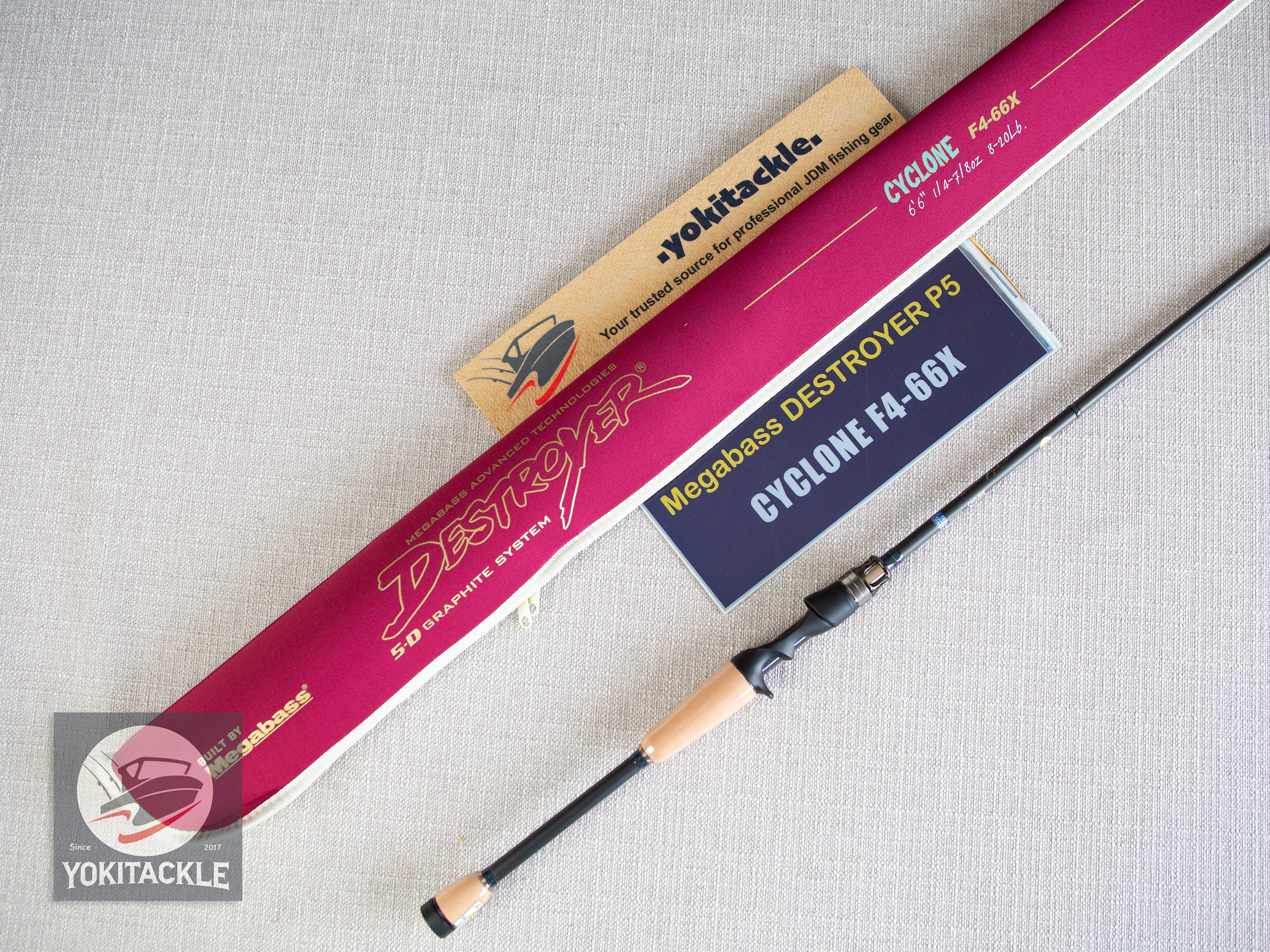 Megabass DESTROYER P5 CYCLONE F4-66X Baitcasting Rod