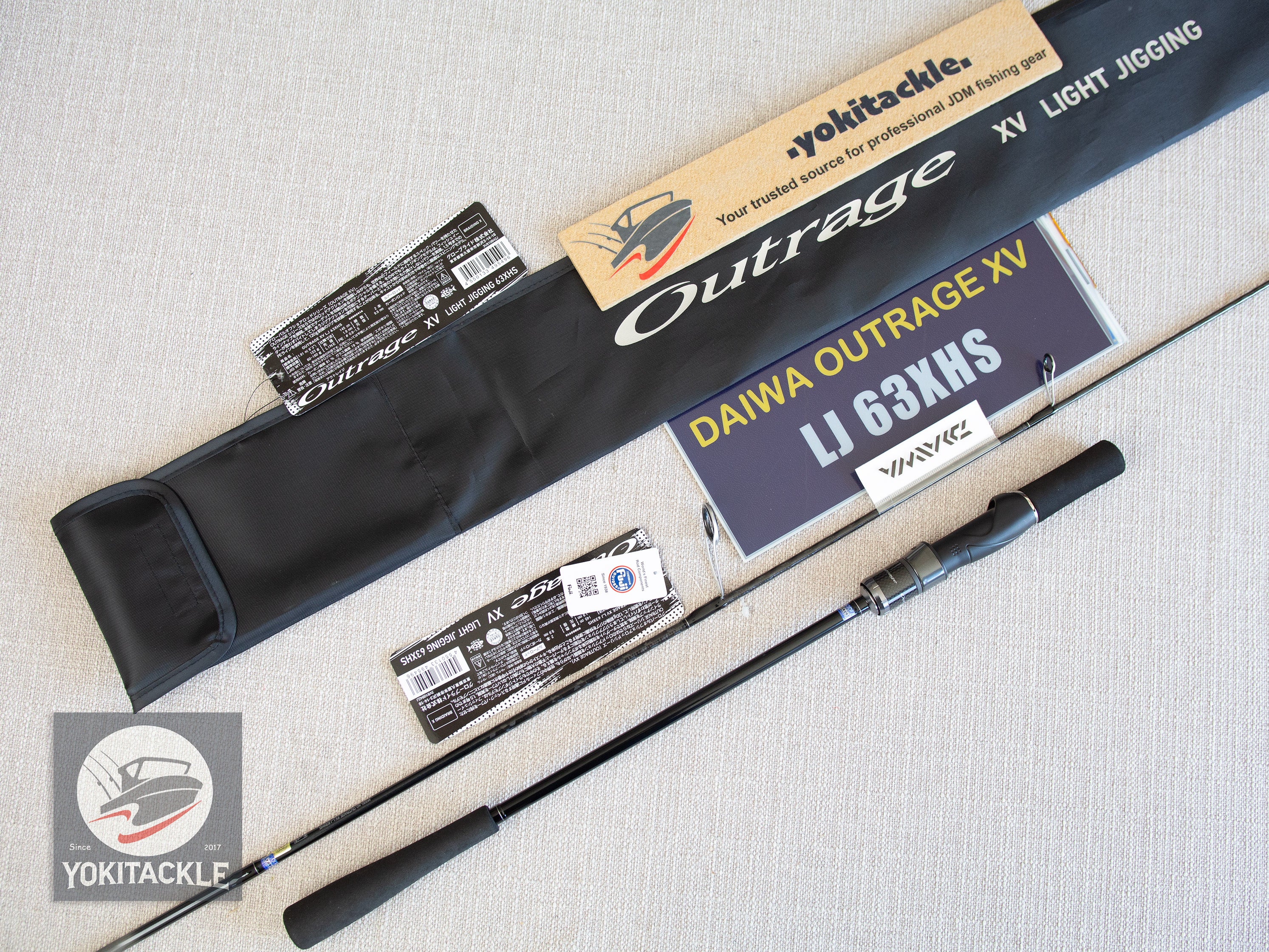 Daiwa 25 OUTRAGE XV LJ 63XHS Light Jigging Spinning Rod