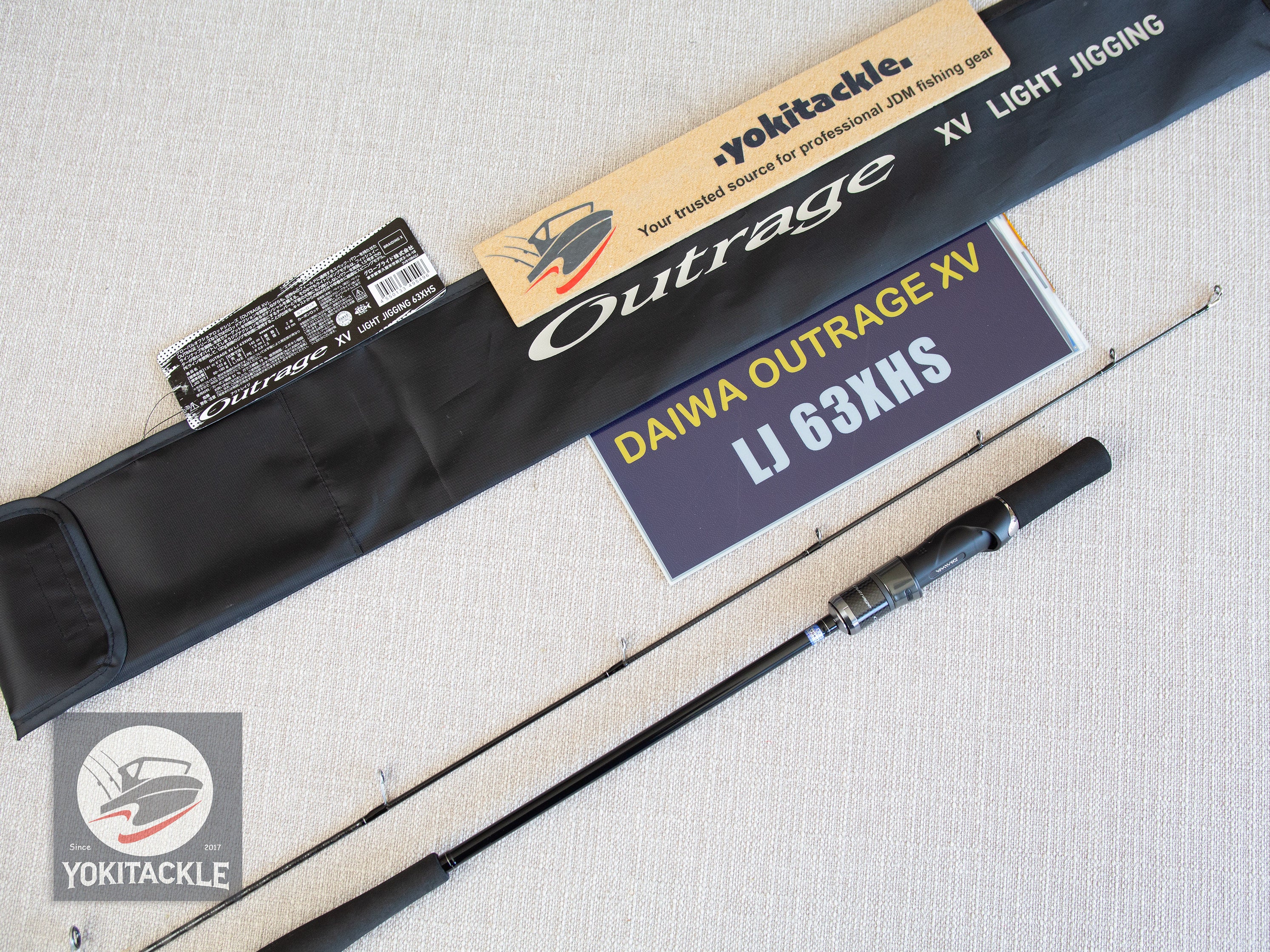 Daiwa 25 OUTRAGE XV LJ 63XHS Light Jigging Spinning Rod