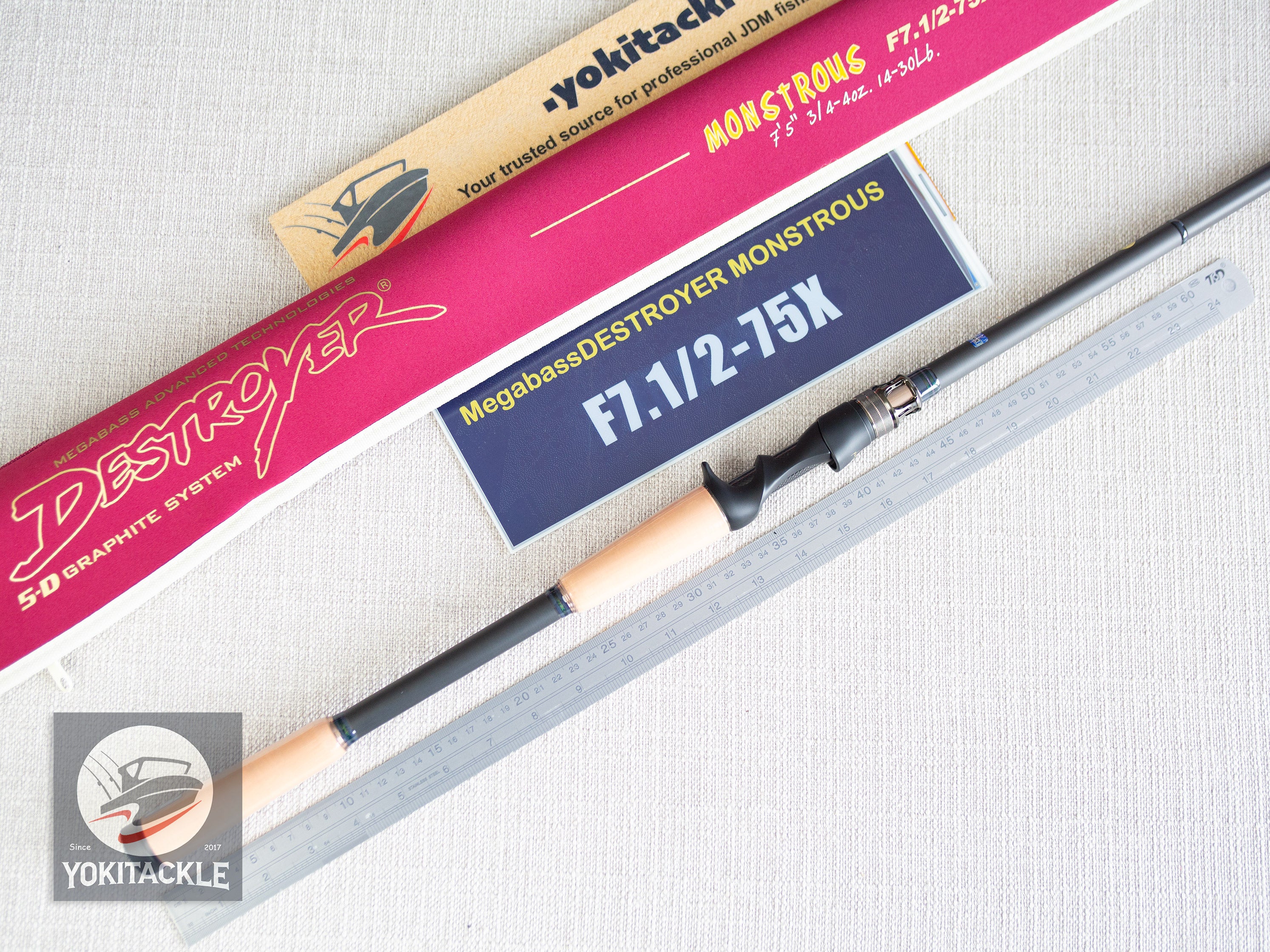 Megabass DESTROYER MONSTROUS F7.1/2-75X Baitcasting Rod