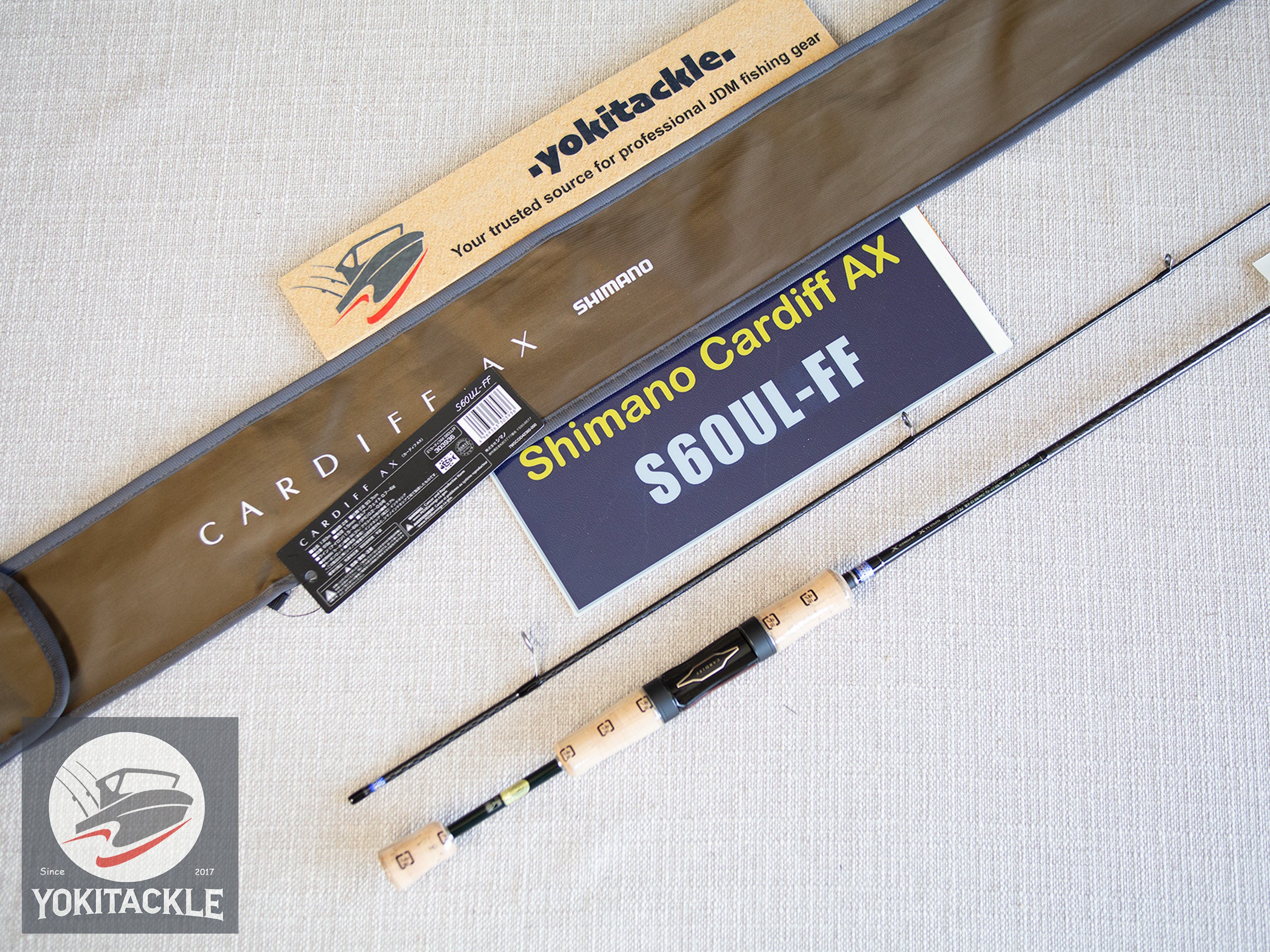 Shimano 21 Cardiff AX S60UL-FF Spinning Rod for Trout