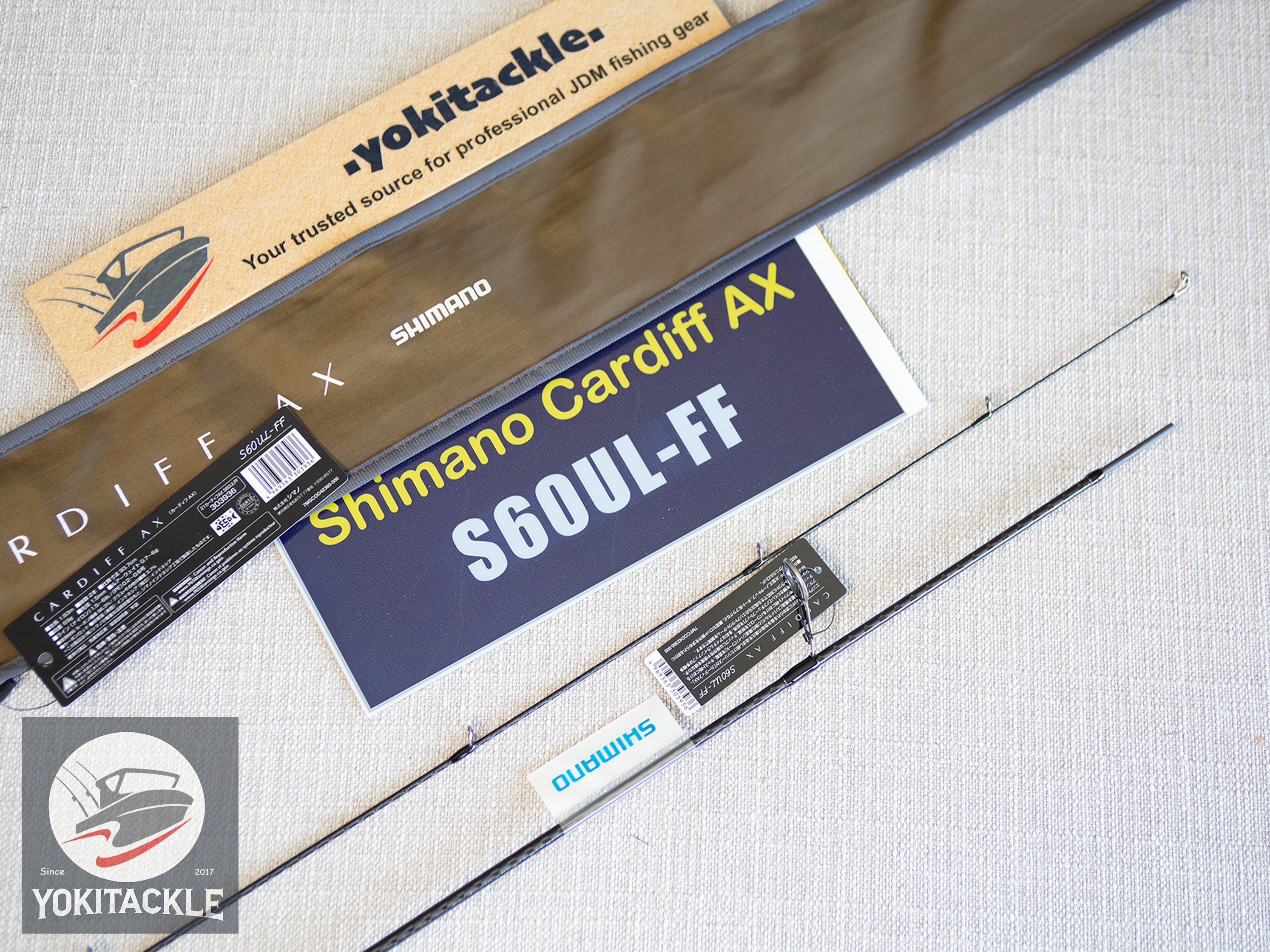 Shimano 21 Cardiff AX S60UL-FF Spinning Rod for Trout