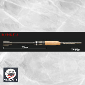 Jackall Revoltage RVII-S61L-ST-2 2pc Spinning Rod Light Solid Tip Bass