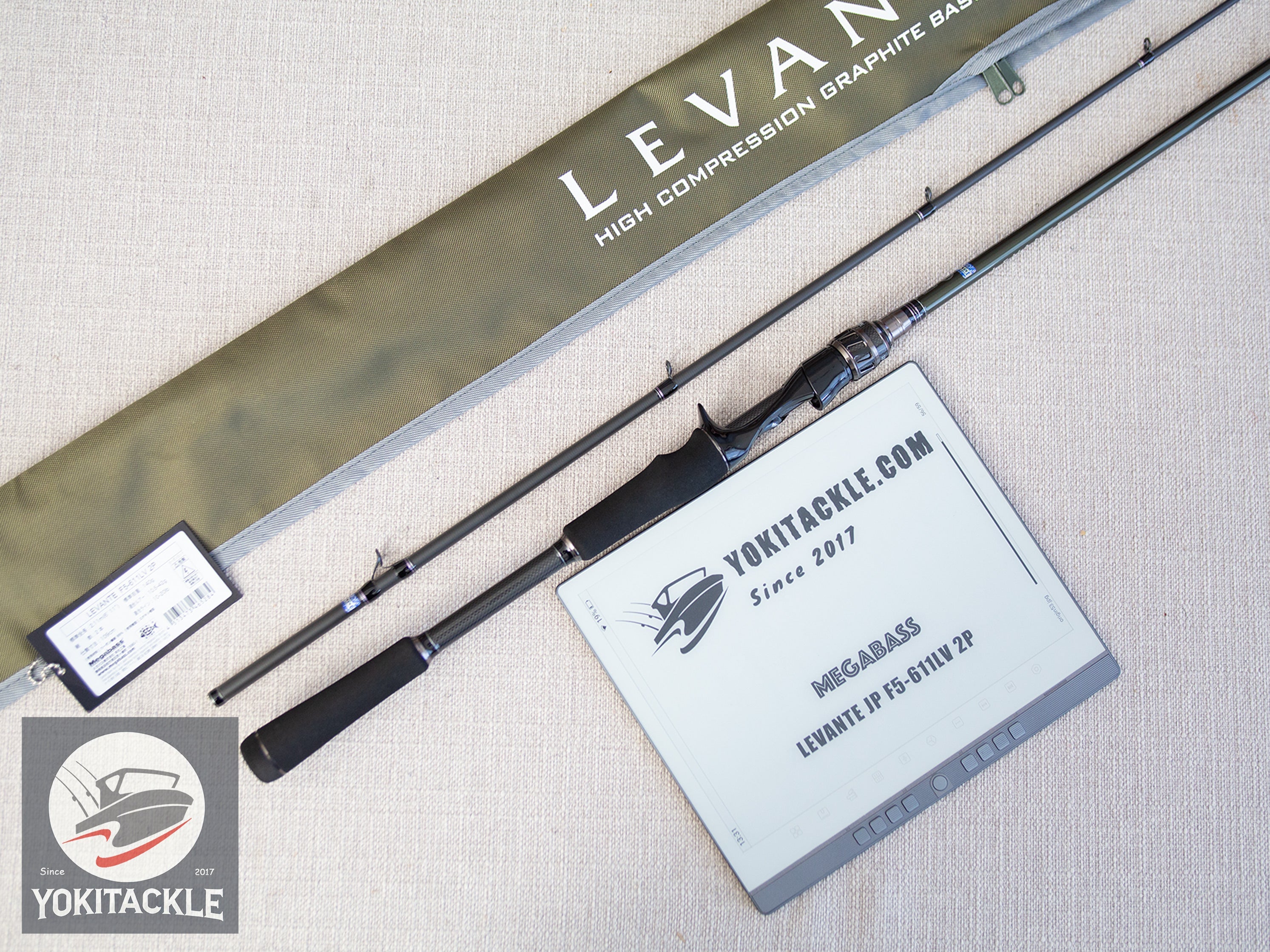 Megabass LEVANTE JP F3-611LVS 2P Spinning Rod