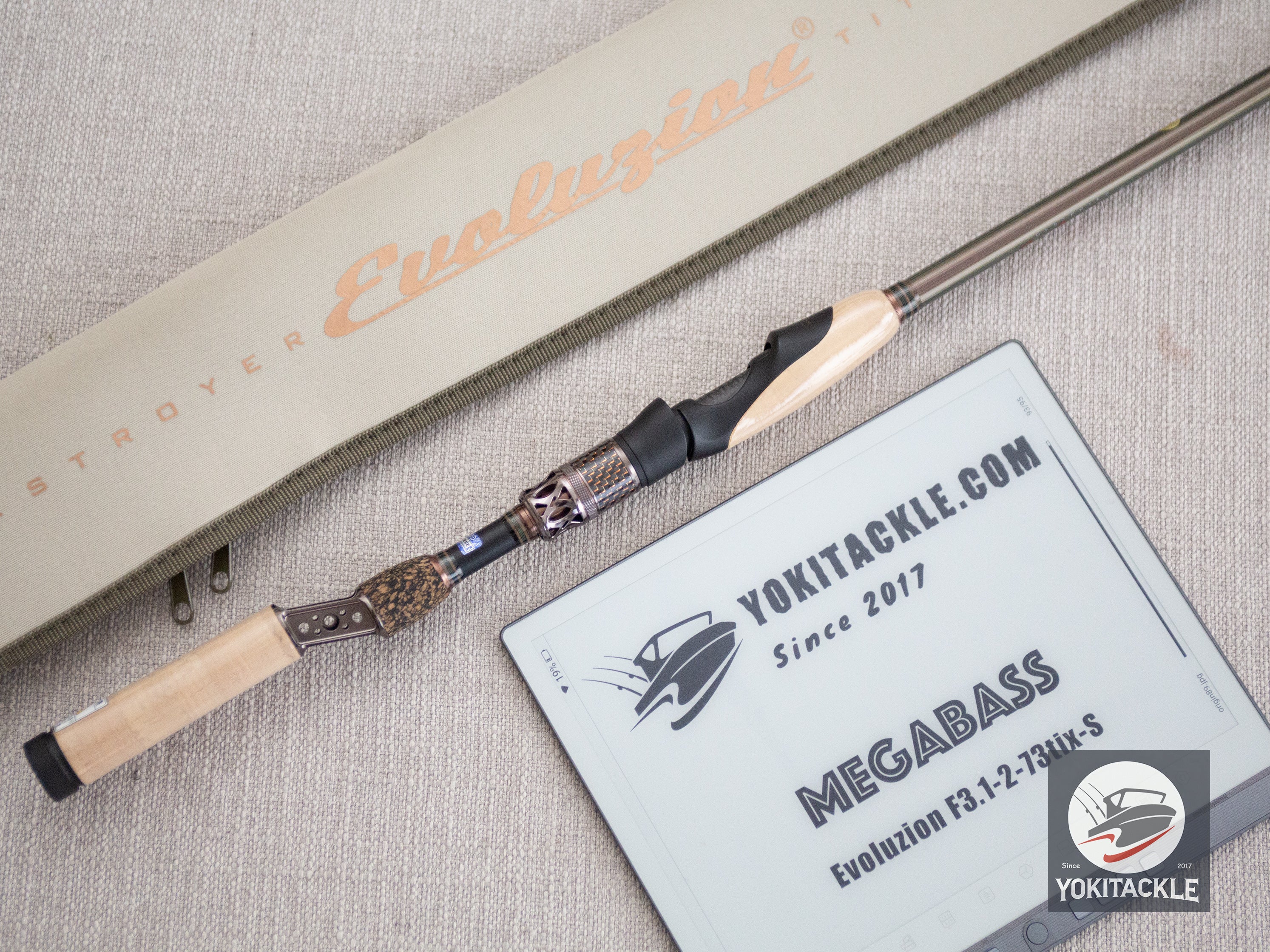 Megabass Evoluzion F3.1-2-73tix-S Bass Spinning Rod Titanium X Long Cast