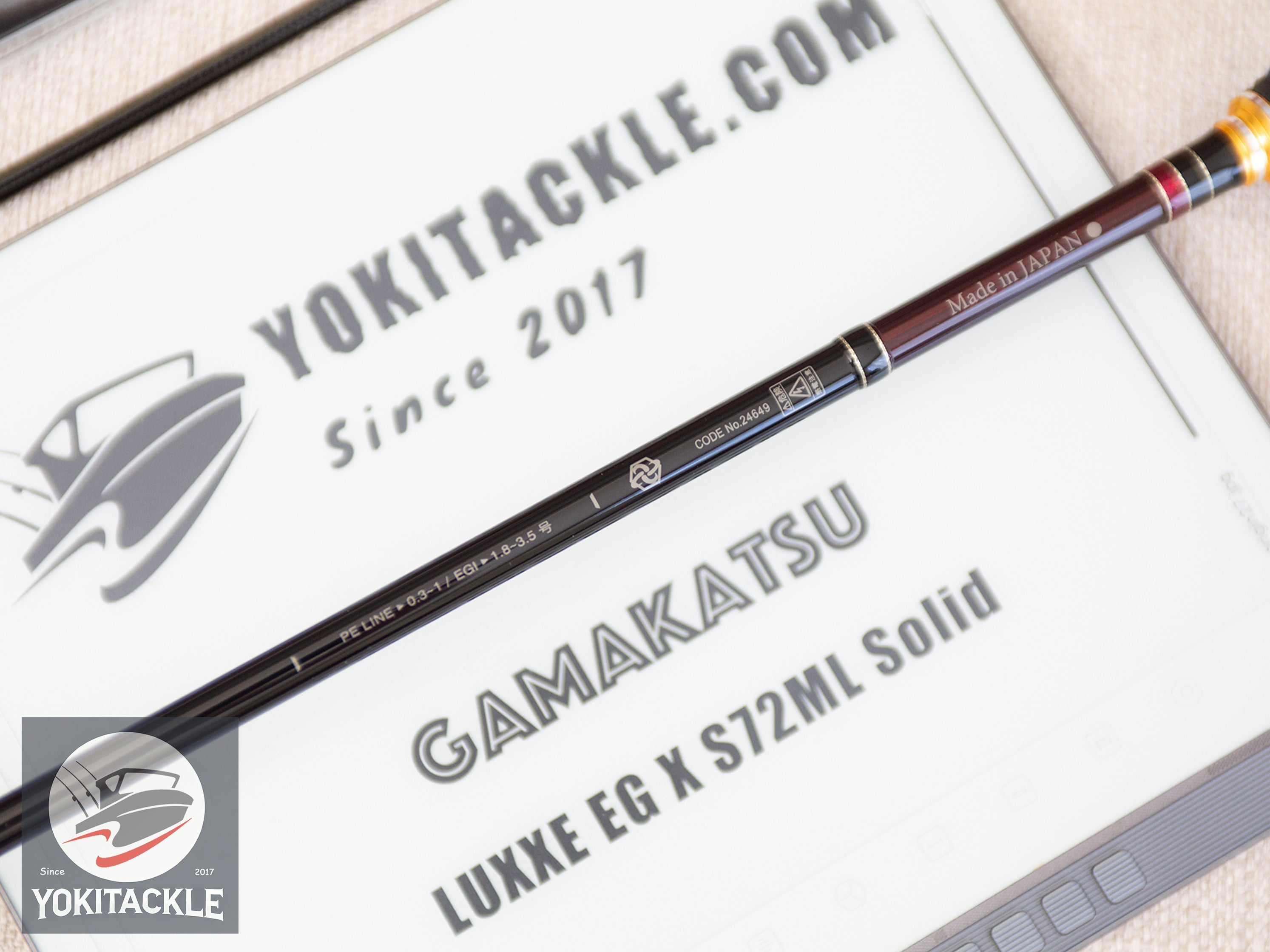 Gamakatsu LUXXE EG X S72ML Solid Eging Rod Squid Fishing Light Game Model