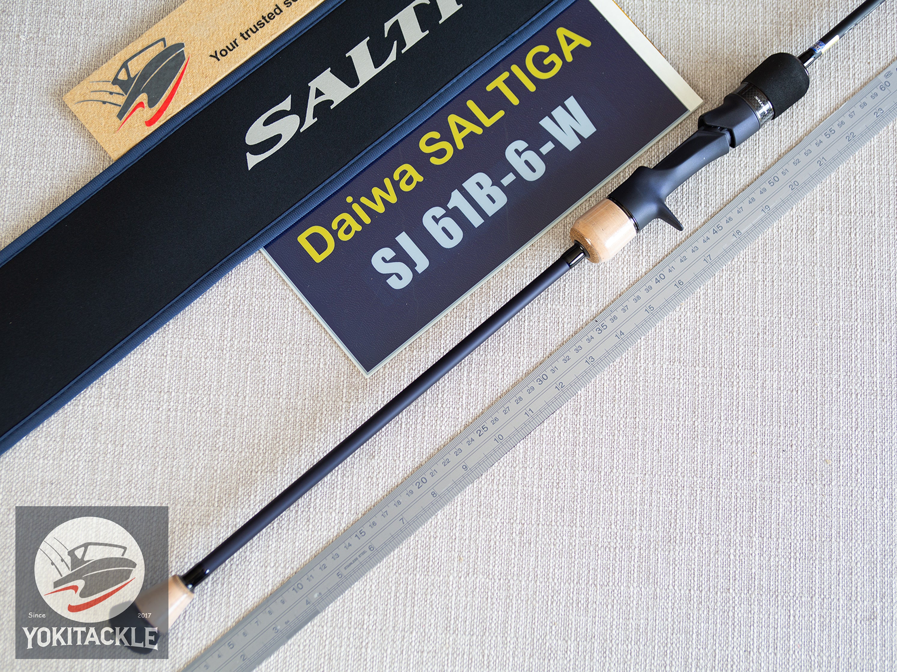 Daiwa SALTIGA SJ 61B-6-W Baitcasting Rod