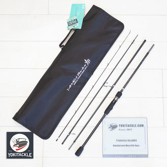 YAMAGA Blanks BlueCurrent Wizy 810/4pcs Light Game Spinning Rod Travel JDM