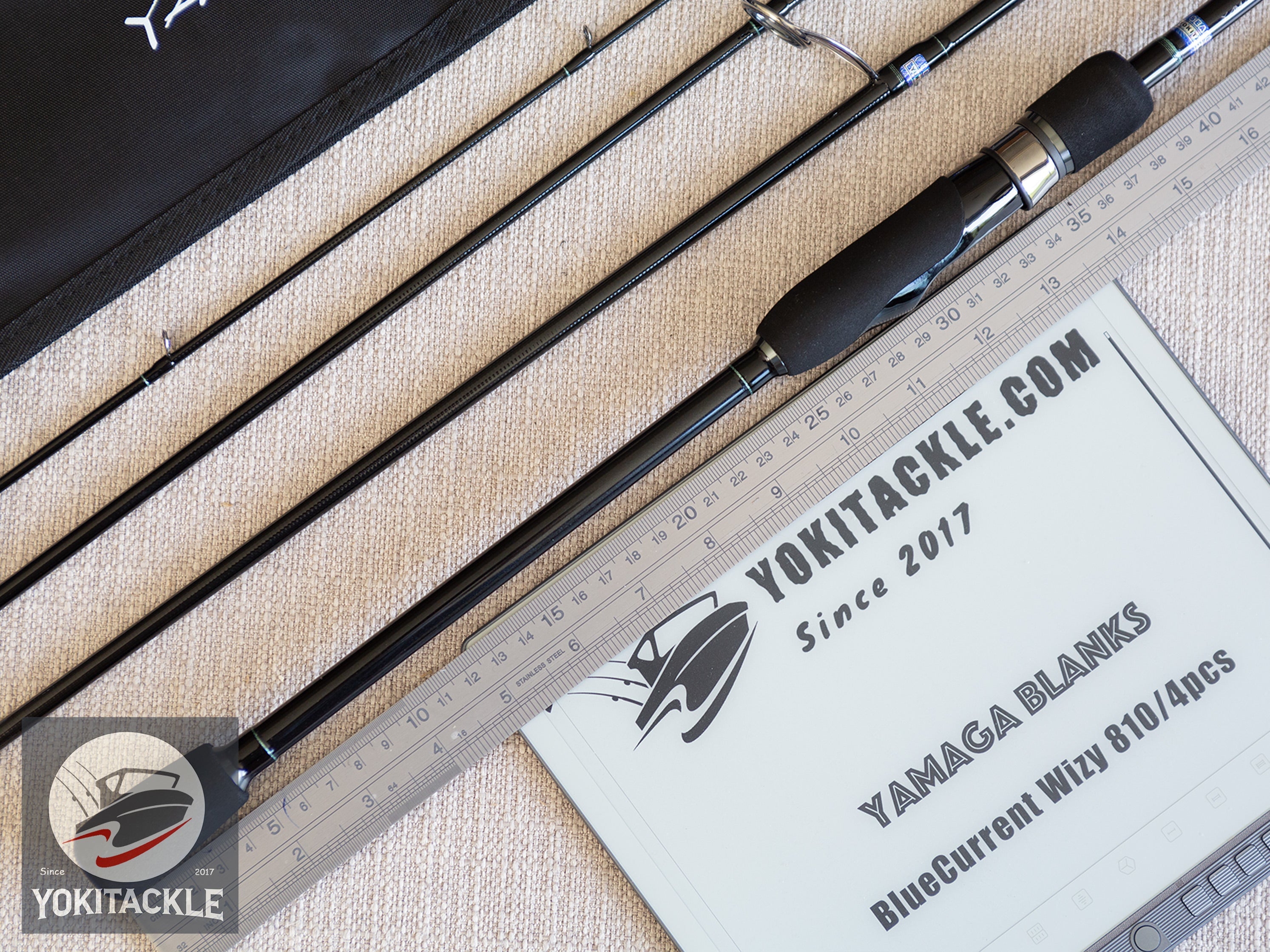 YAMAGA Blanks BlueCurrent Wizy 810/4pcs Light Game Spinning Rod Travel JDM