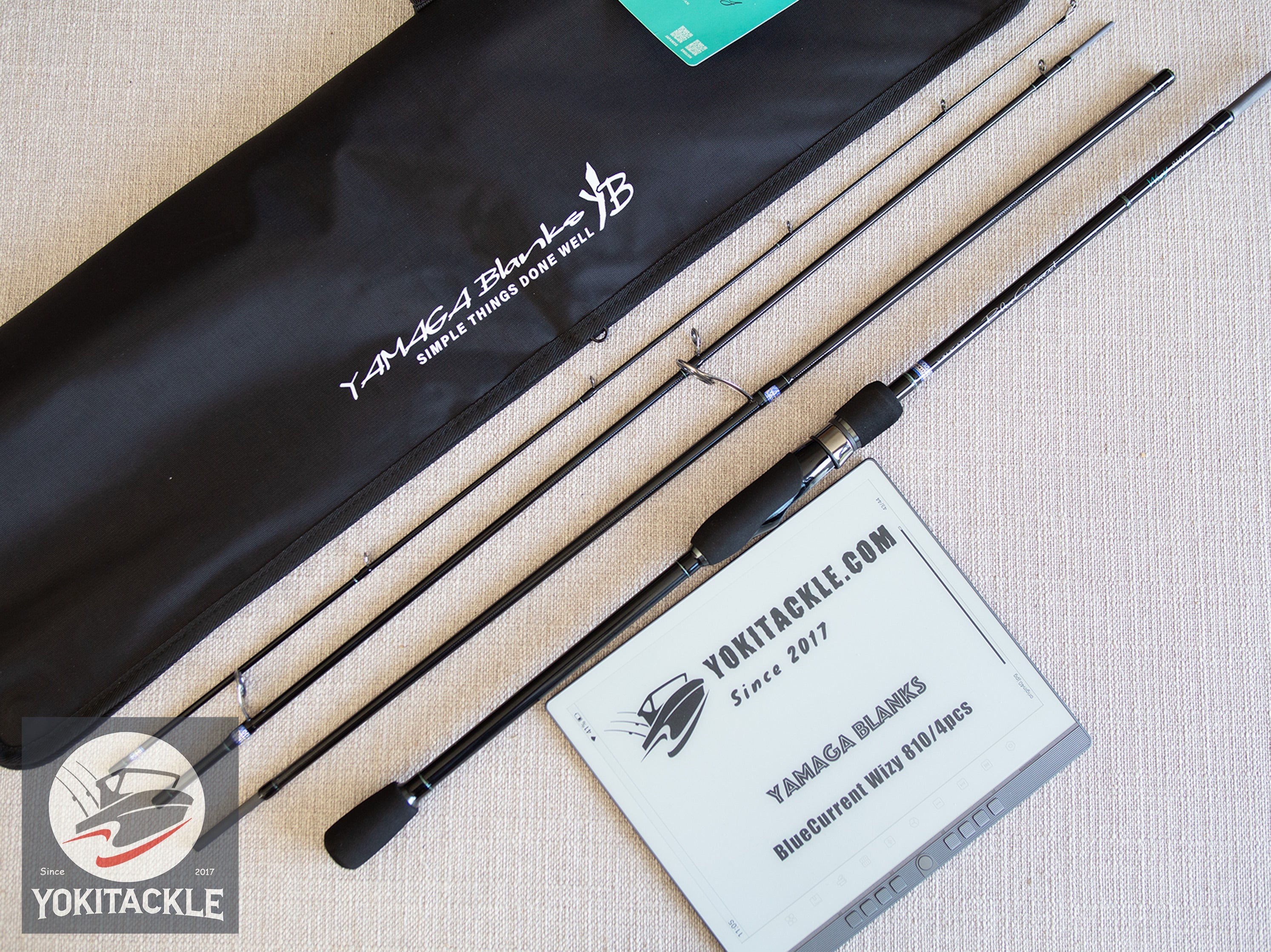 YAMAGA Blanks BlueCurrent Wizy 810/4pcs Light Game Spinning Rod Travel JDM