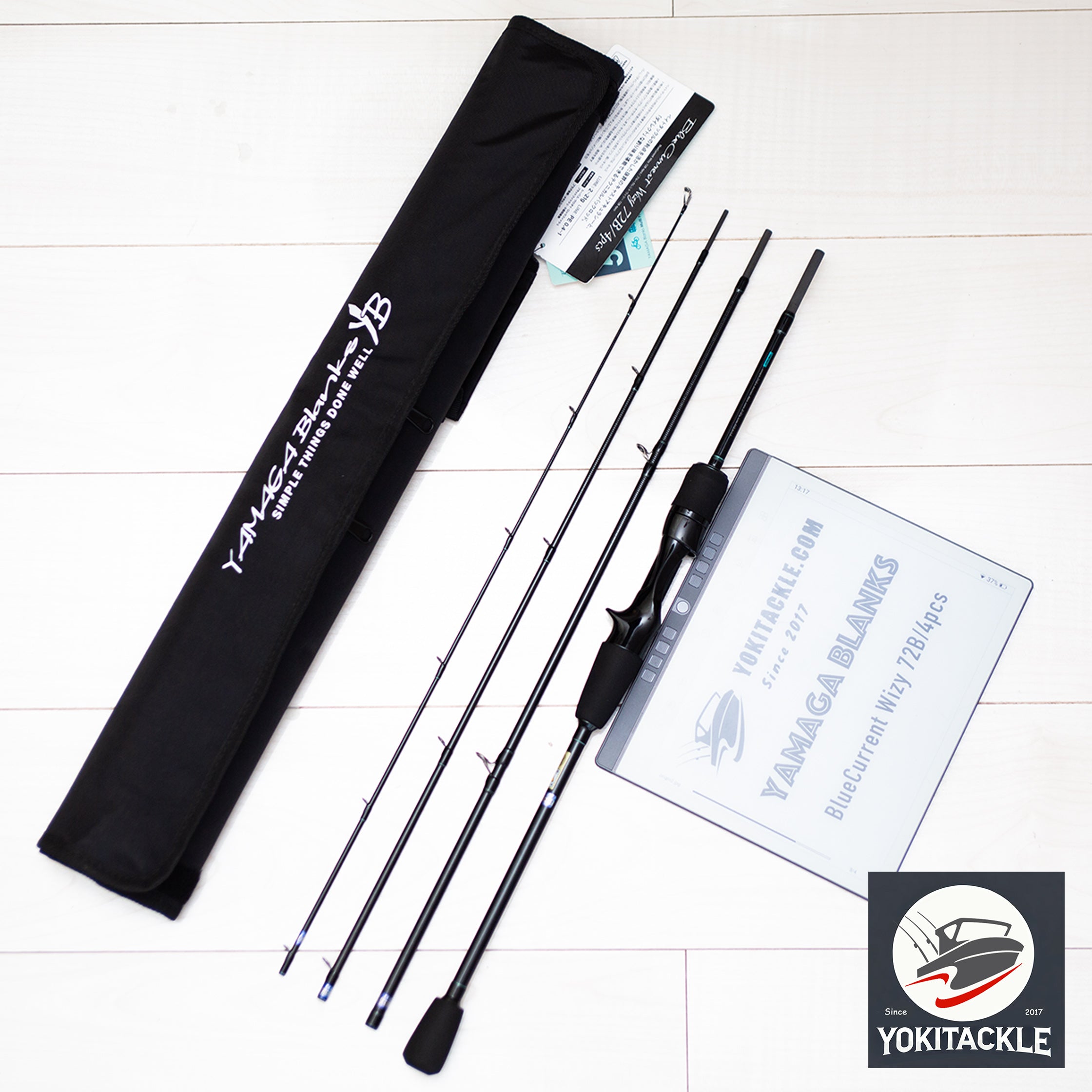 YAMAGA Blanks BlueCurrent Wizy 72B/4pcs Baitcasting Light Game Rod Travel JDM