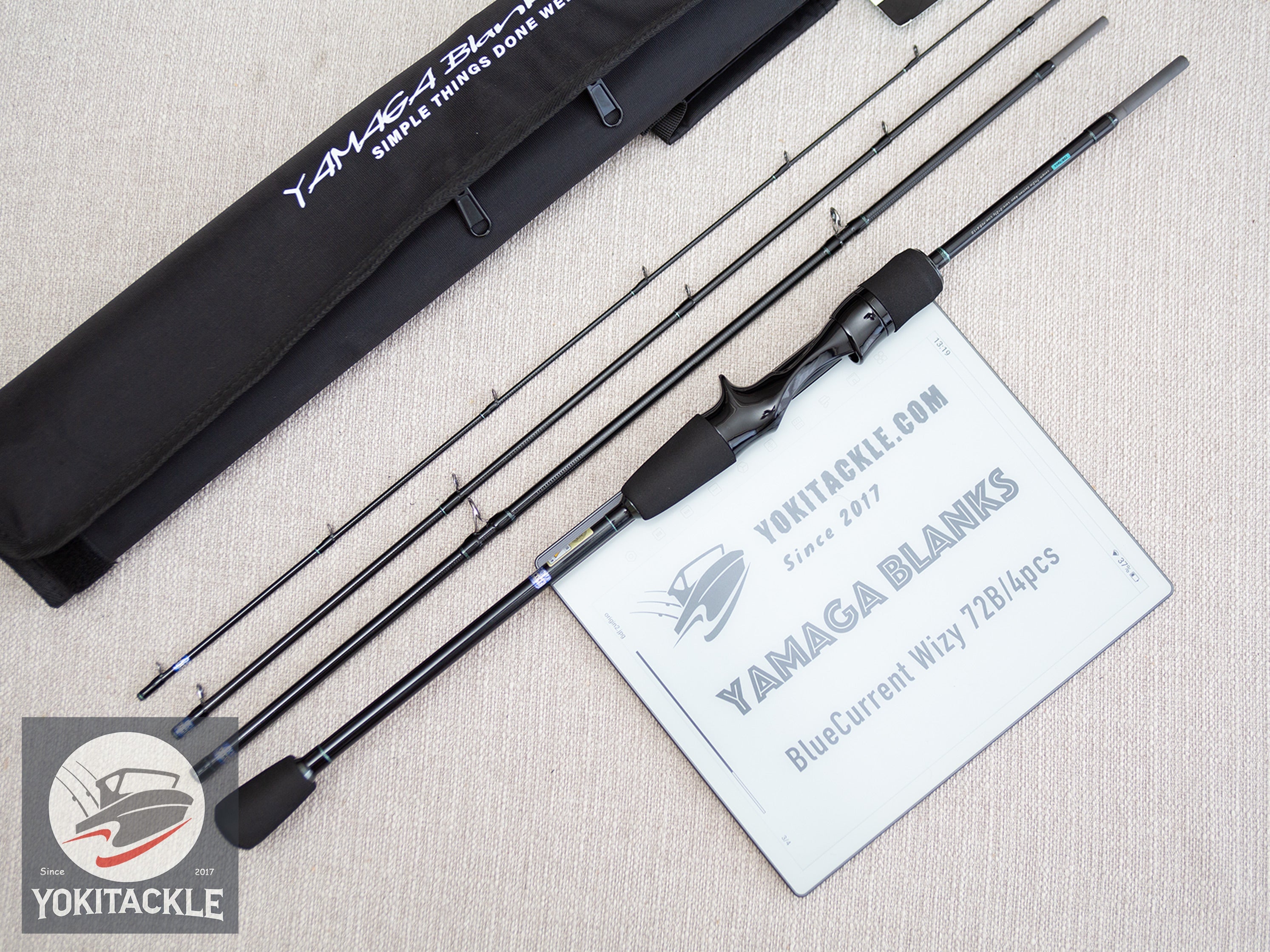 YAMAGA Blanks BlueCurrent Wizy 72B/4pcs Baitcasting Light Game Rod Travel JDM