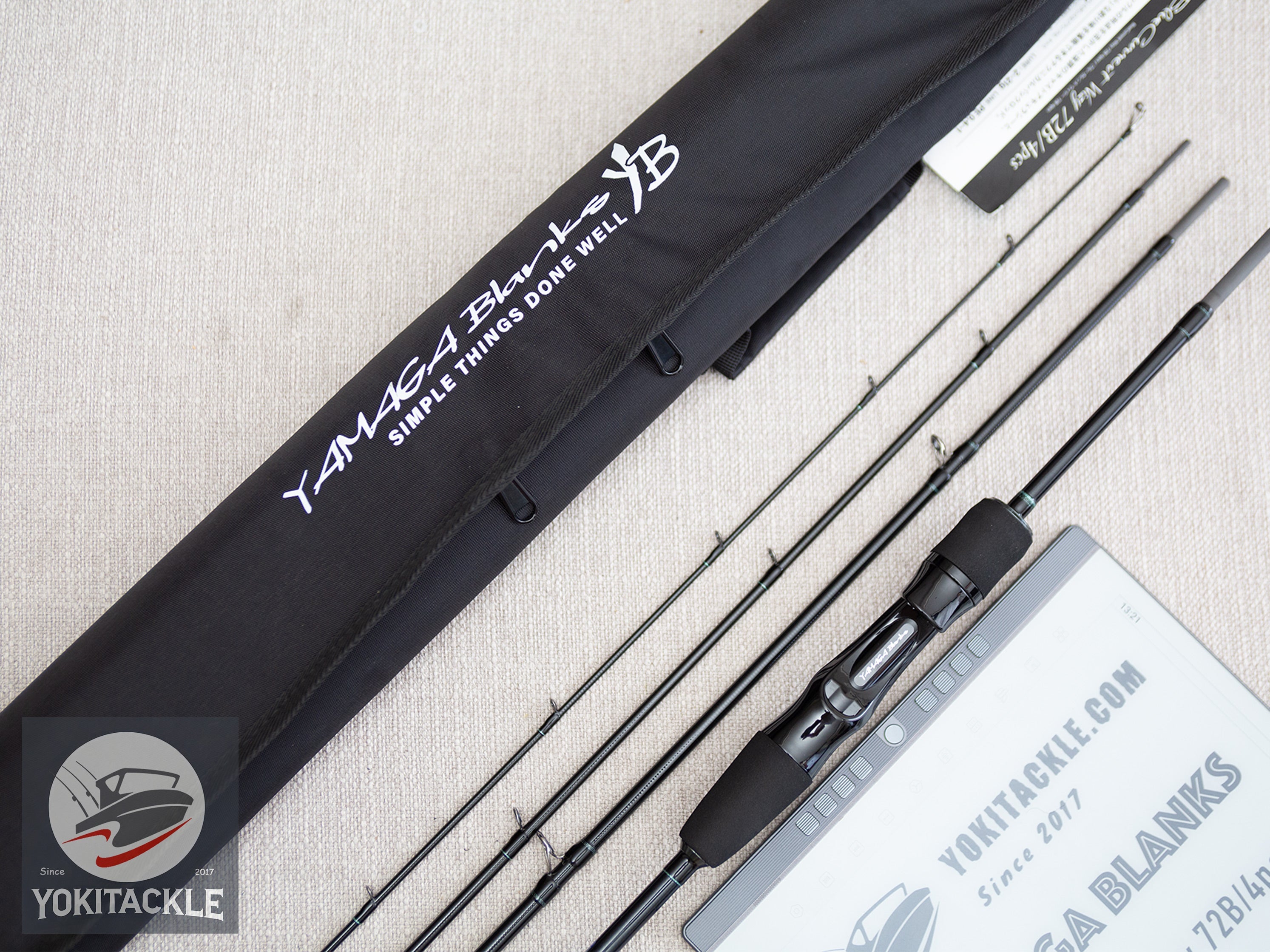 YAMAGA Blanks BlueCurrent Wizy 72B/4pcs Baitcasting Light Game Rod Travel JDM
