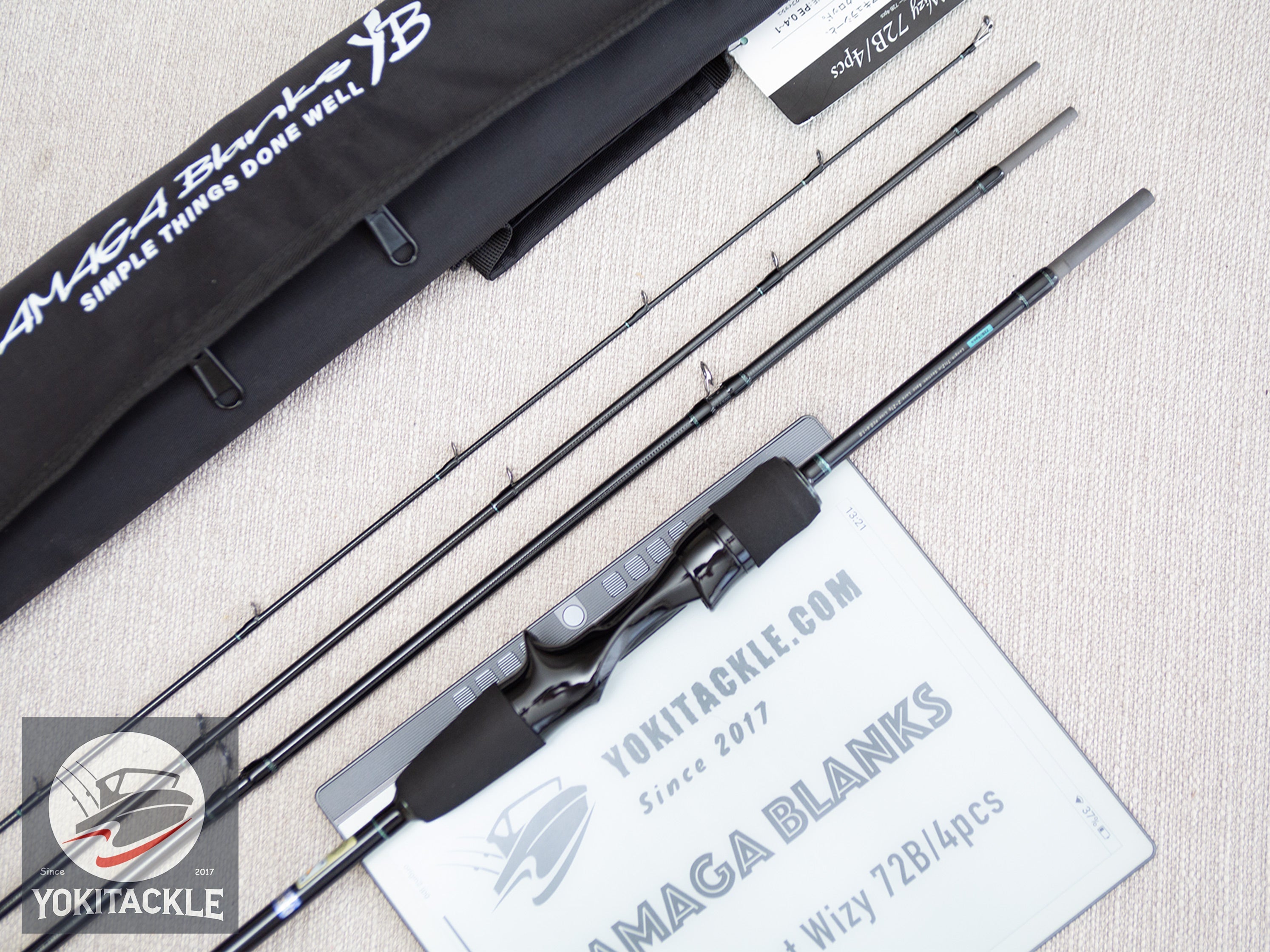 YAMAGA Blanks BlueCurrent Wizy 72B/4pcs Baitcasting Light Game Rod Travel JDM