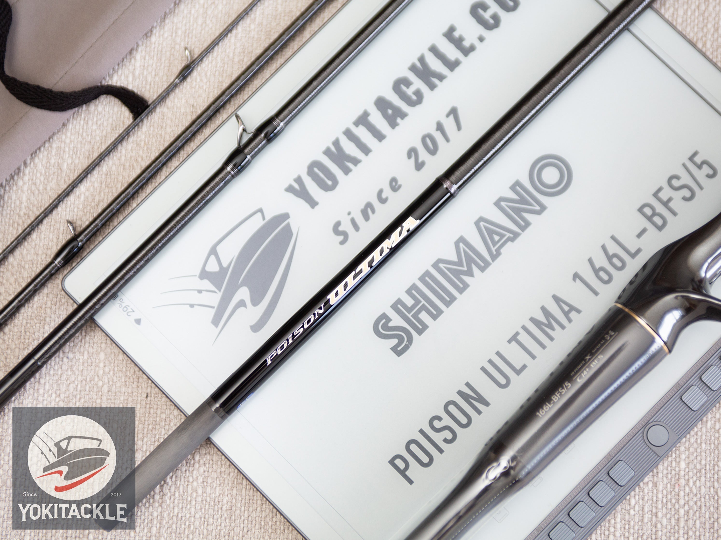 JACKALL/SHIMANO POISON ULTIMA 166L-BFS/5 Piece Baitcasting rod