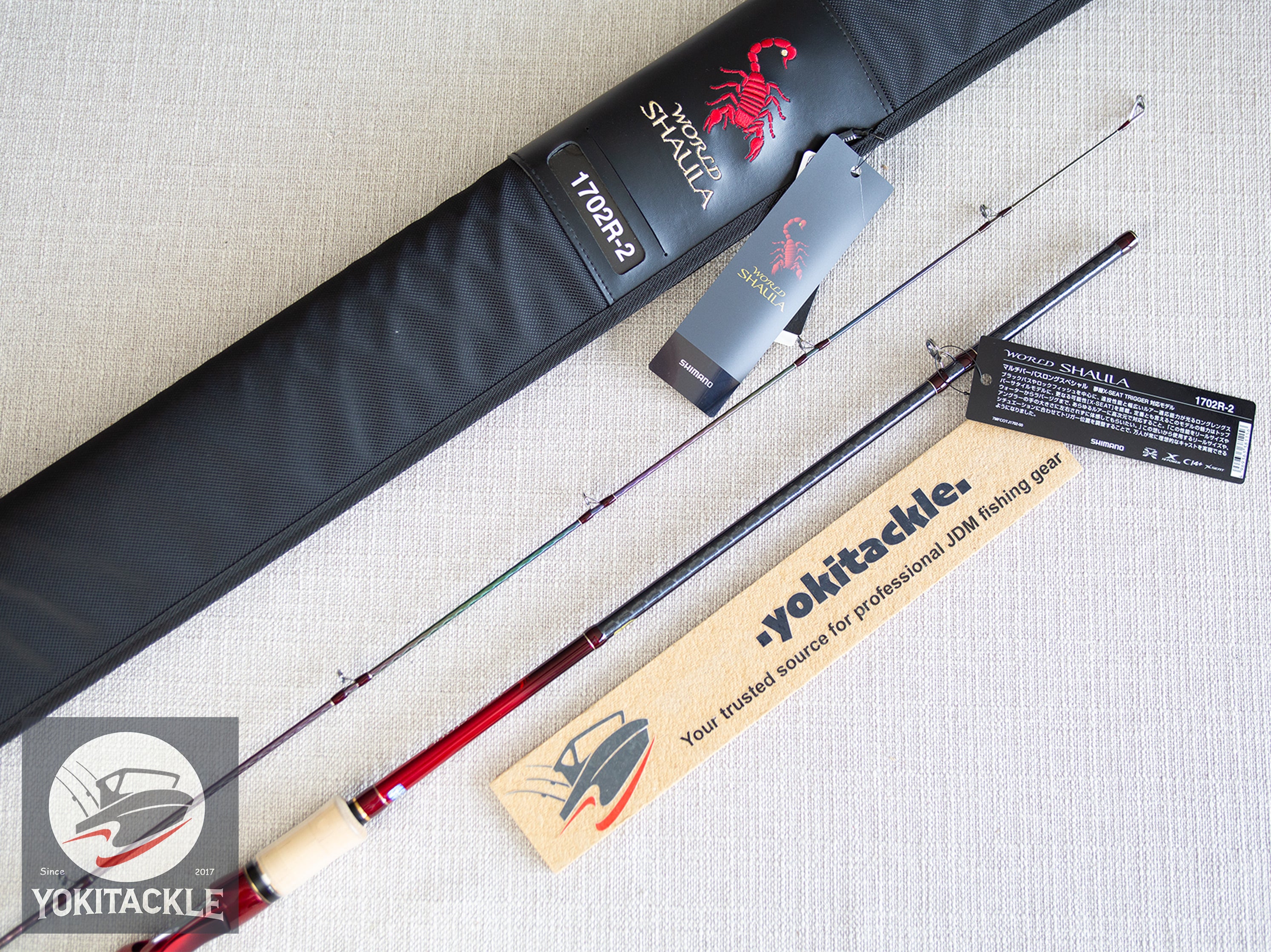 Shimano 18 WORLD SHAULA 1702R-2 Baiticasting Rod for Bass