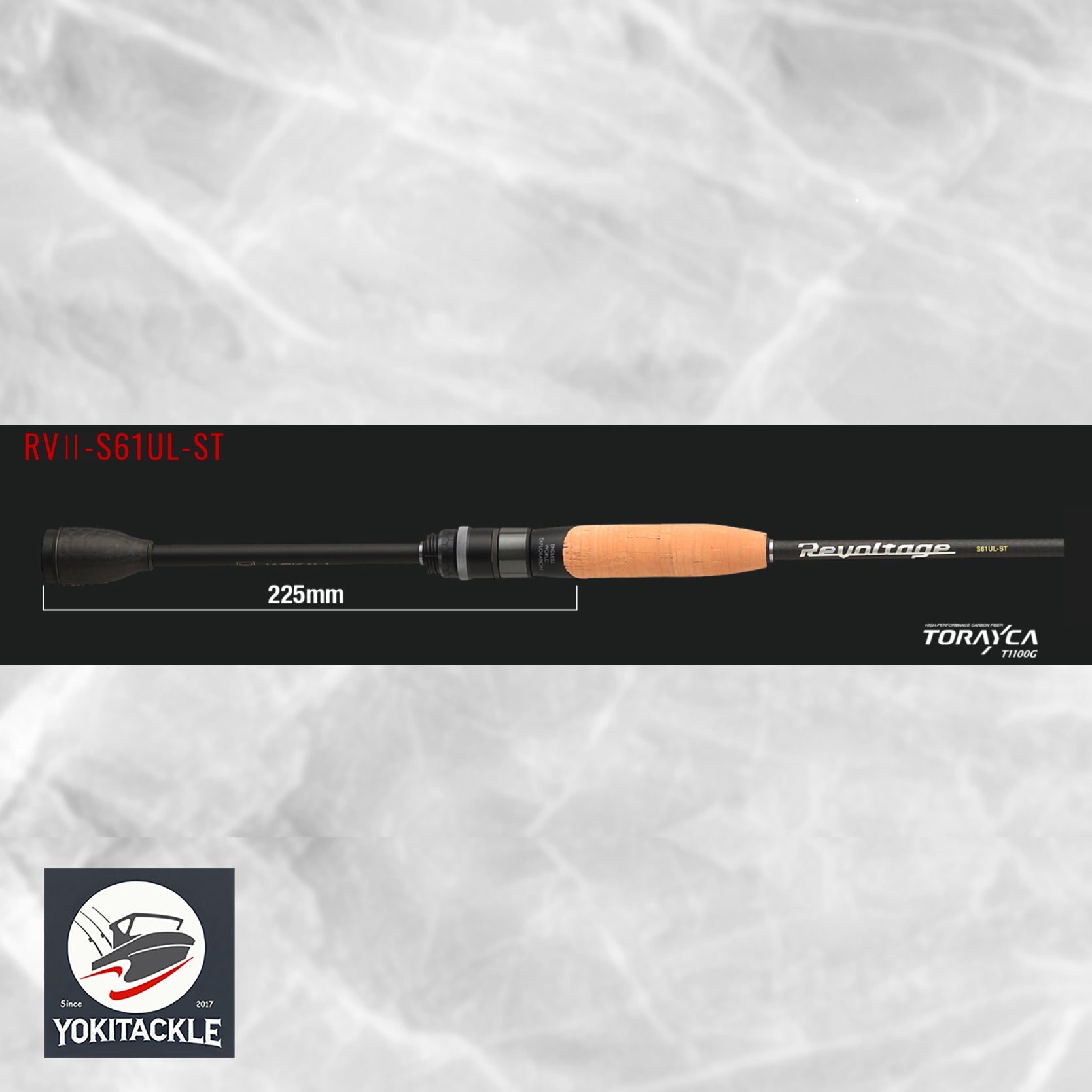 Jackall Revoltage RVII-S61UL-ST Spinning Rod Ultra Light Solid Tip Bass