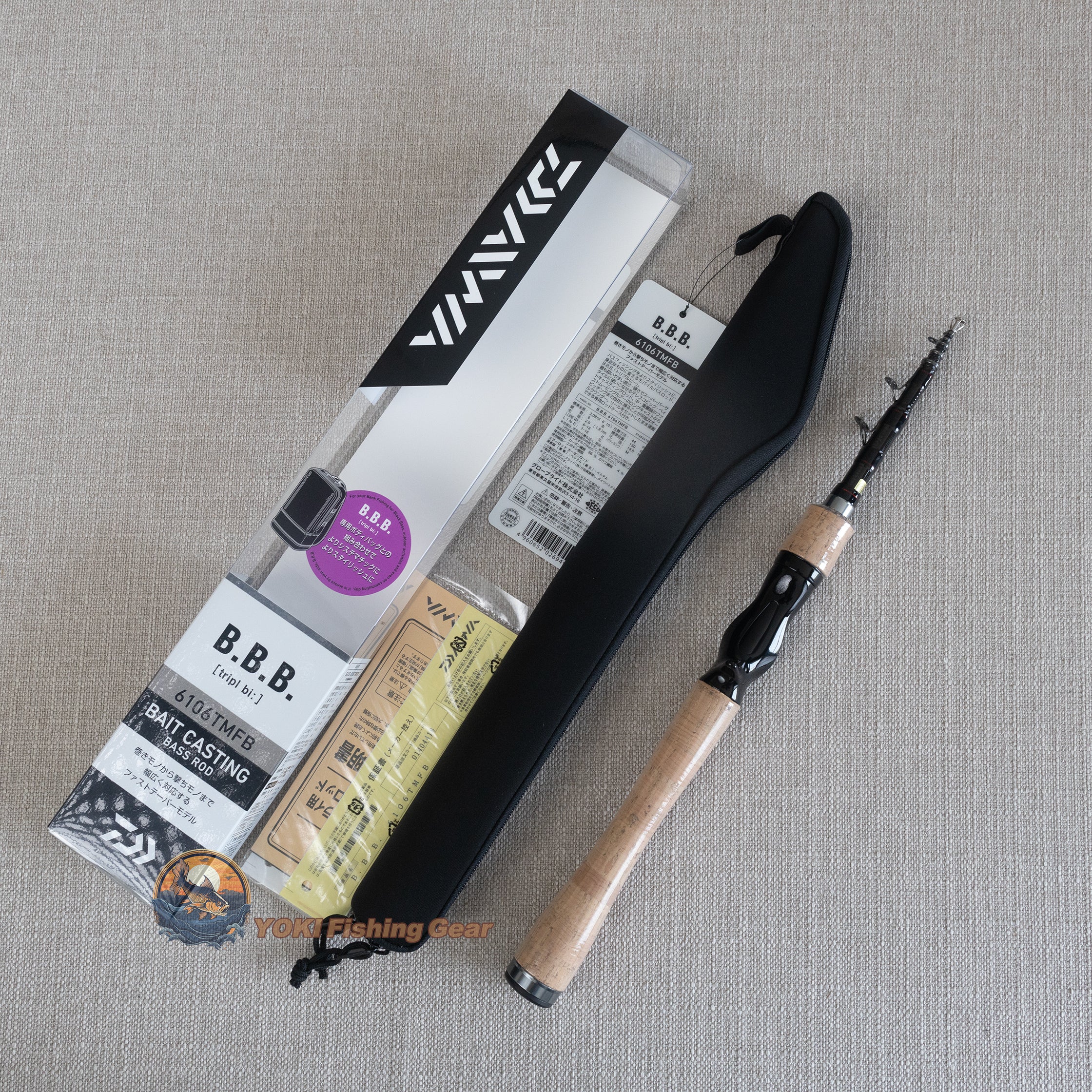 Daiwa BBB 6106TMFB Telescopic baitcasting fishing Rod – YOKI Tackle Fishing Gear Emporium