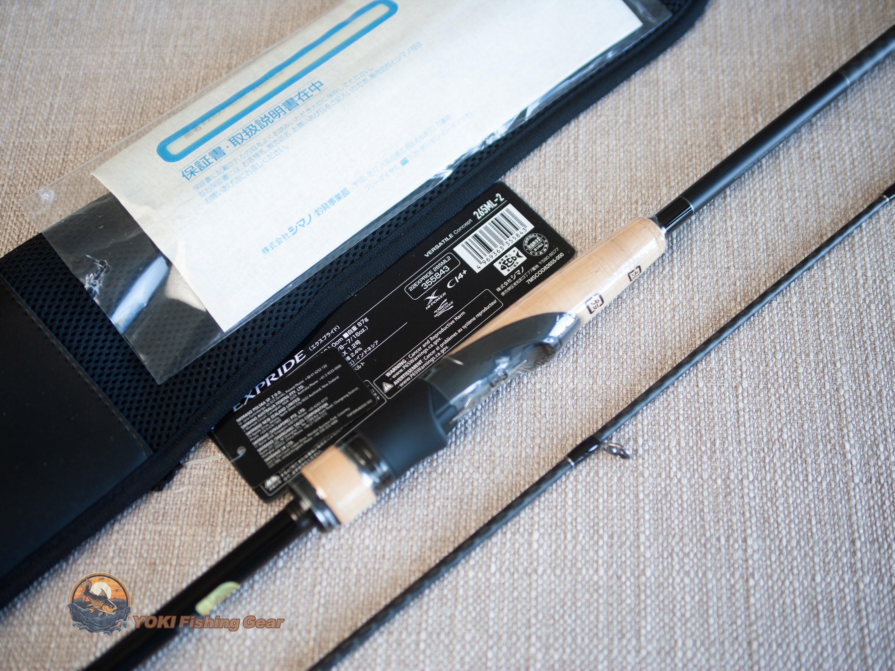 Shimano 22 Expride 265ML-2 Spinning Rod for Bass – YOKI Tackle Fishing Gear Emporium