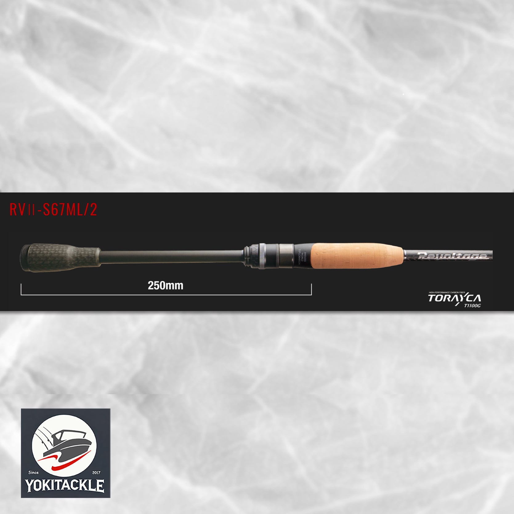 Jackall Revoltage RVII-S67ML Spinning Rod Medium Light Bass Fishing