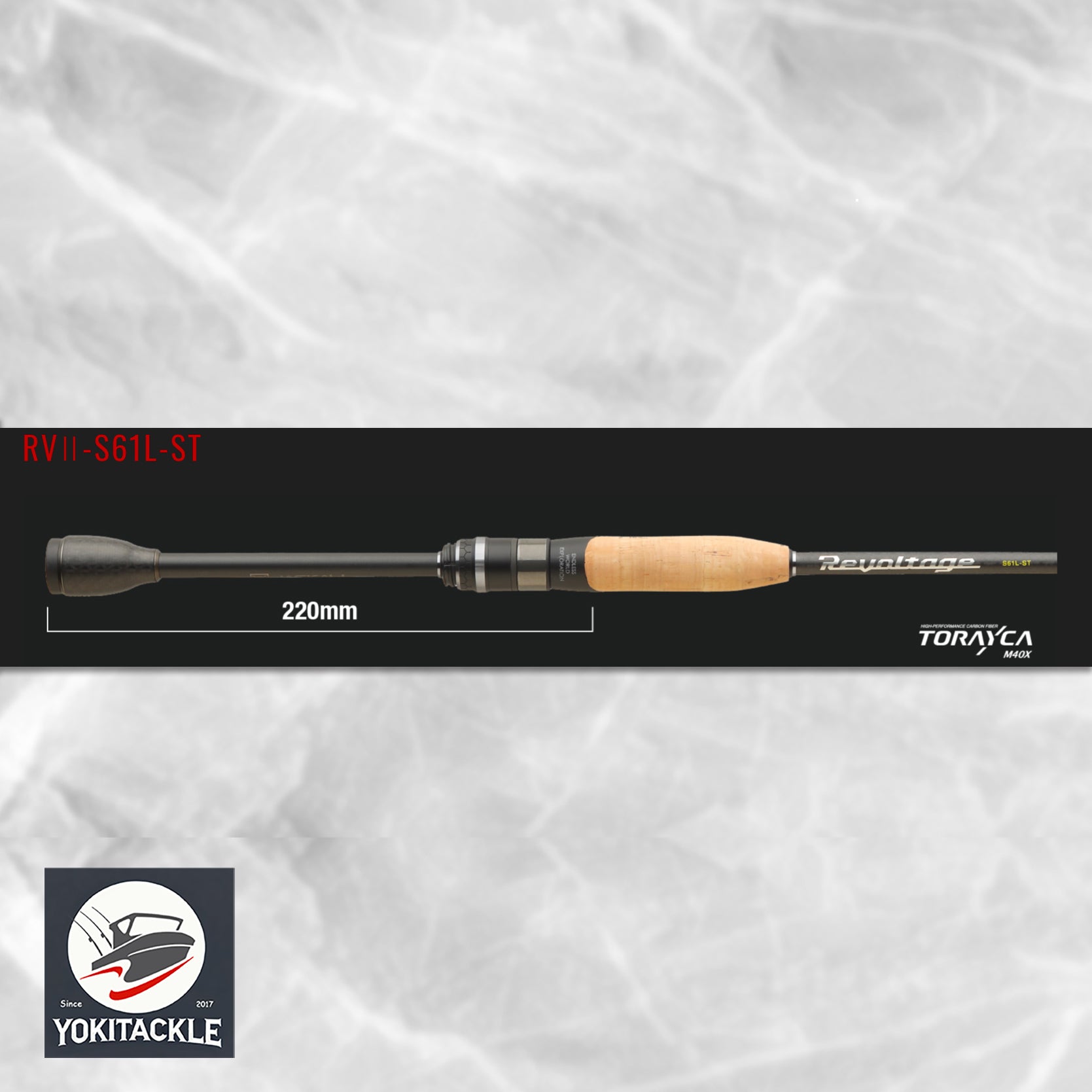 Jackall Revoltage RVII-S61L-ST Spinning Rod Light Solid Tip Bass Fishing