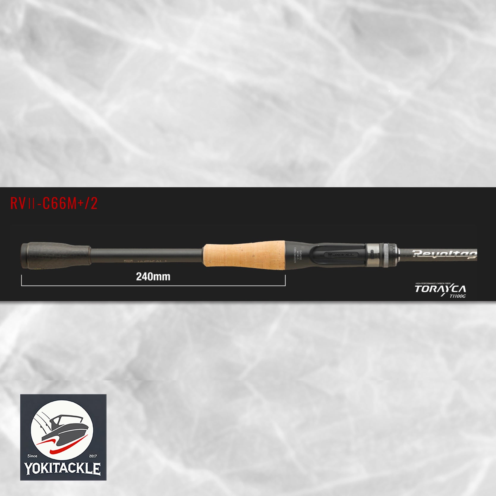 Jackall Revoltage RVII-C66M+-2 2pc Baitcasting Rod Medium Heavy Bass